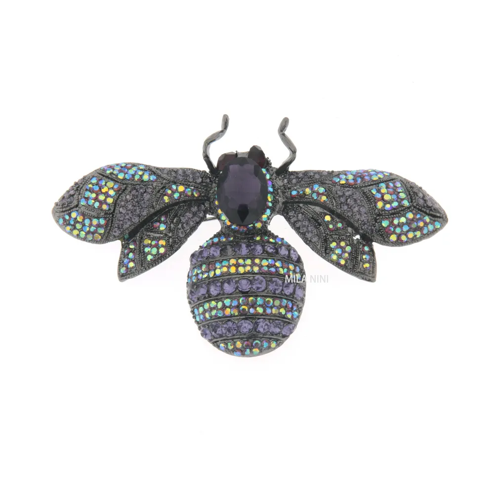 Spilla Grossa con Pietre Colorate - SPM-321-125 Ape Grande