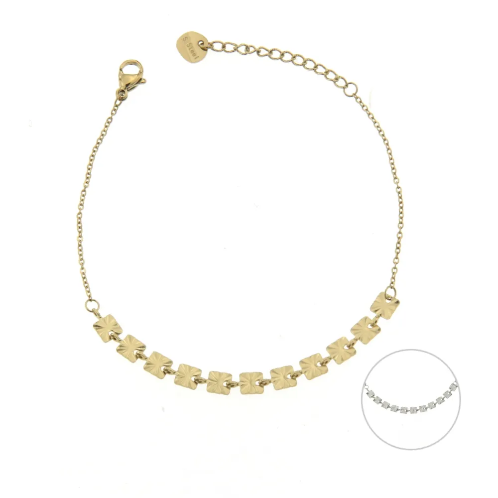 BAC6427-Quadrato-Bracciale in Acciaio con Chiusura_2