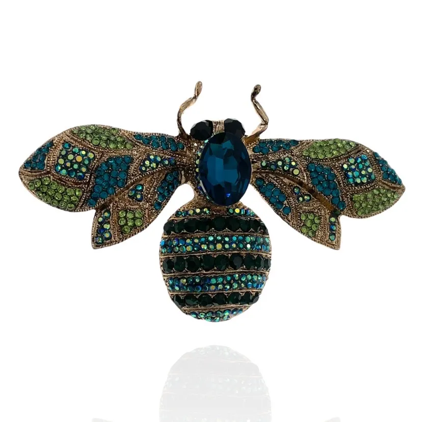 Spilla Grossa con Pietre Colorate - SPM-321-125 Ape Grande