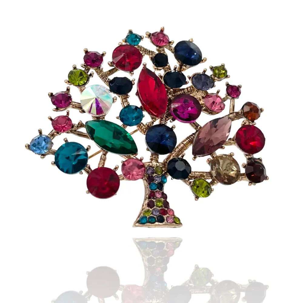 Albero della Vita-Spilla con Strass - SPM-321-232