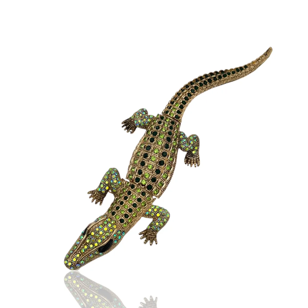 Coccodrillo Grande-Spilla Media in Metallo - SPM-321-265