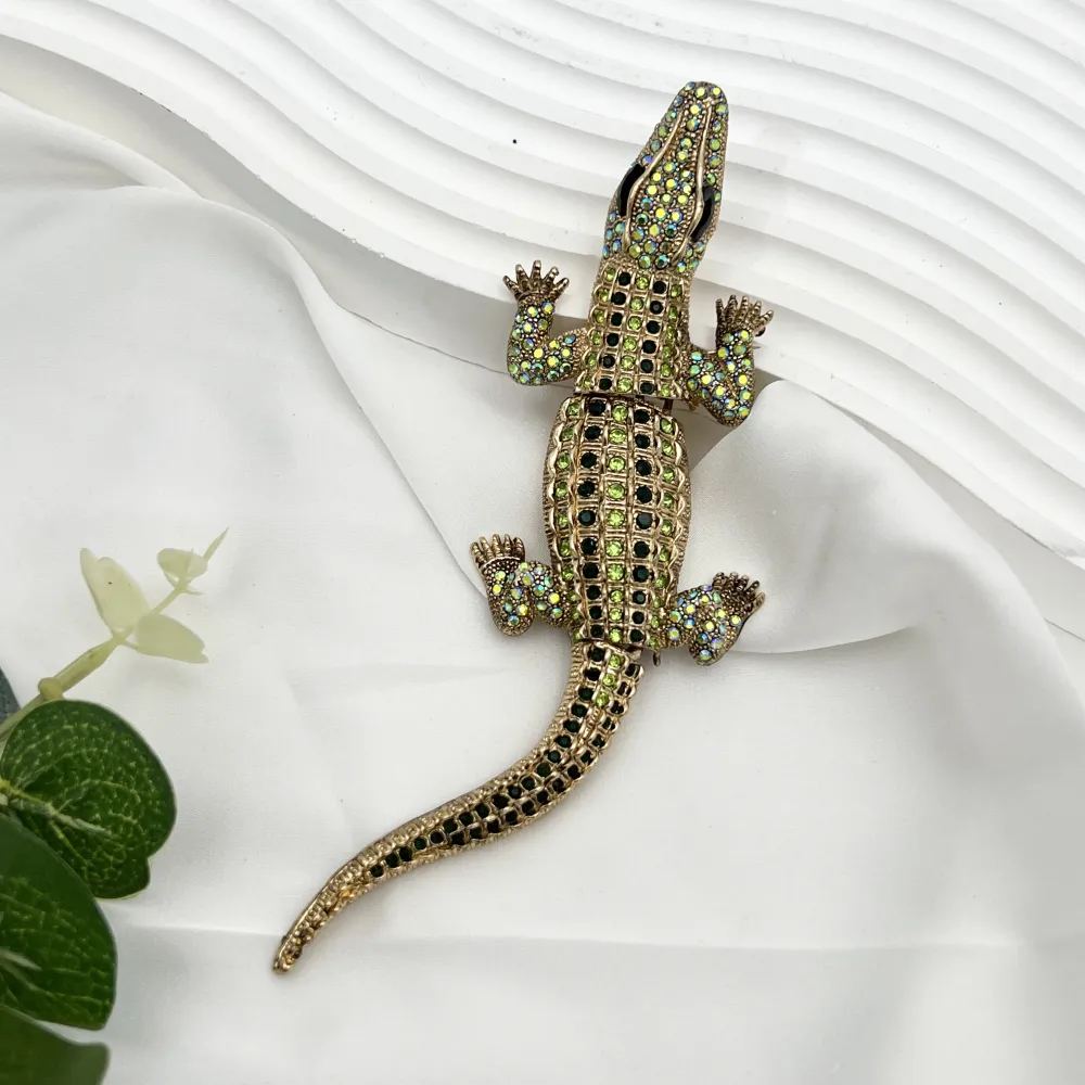 Coccodrillo Grande-Spilla Media in Metallo - SPM-321-265