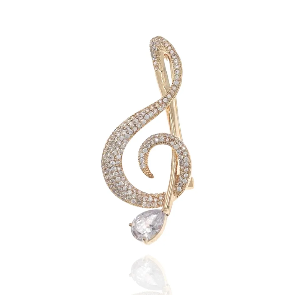 Nota Musicale-Spilla con Zirconia - SPM-506-177
