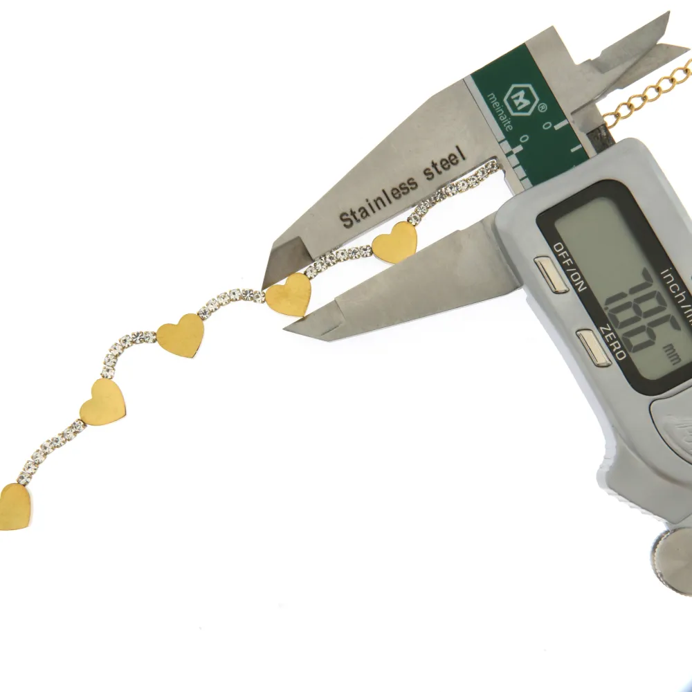 BAC6790-Tennis Cuore-Bracciale con Chiusura in Acciaio_2