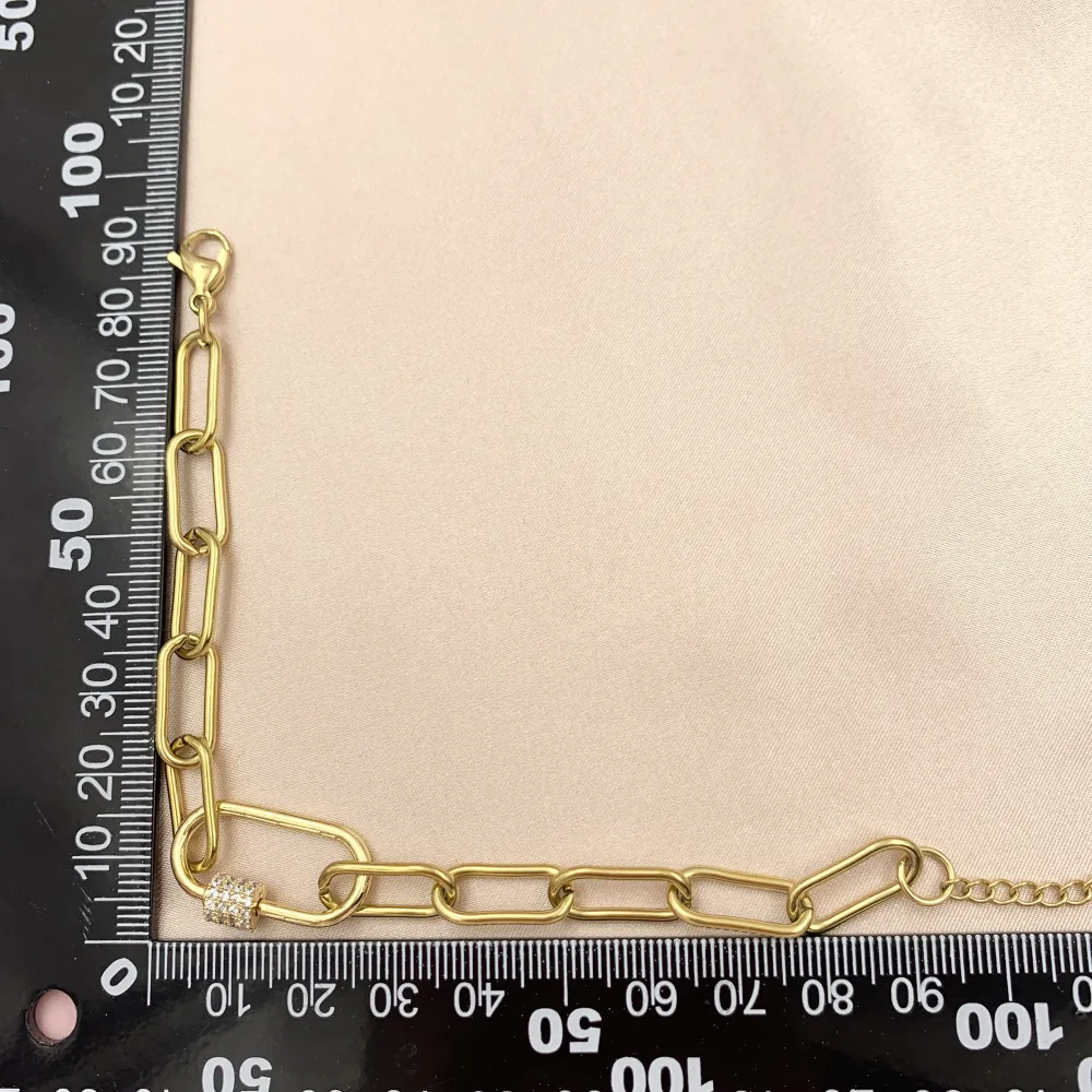 BAC7069-Ovale Zirconia- Bracciale in Acciaio_2