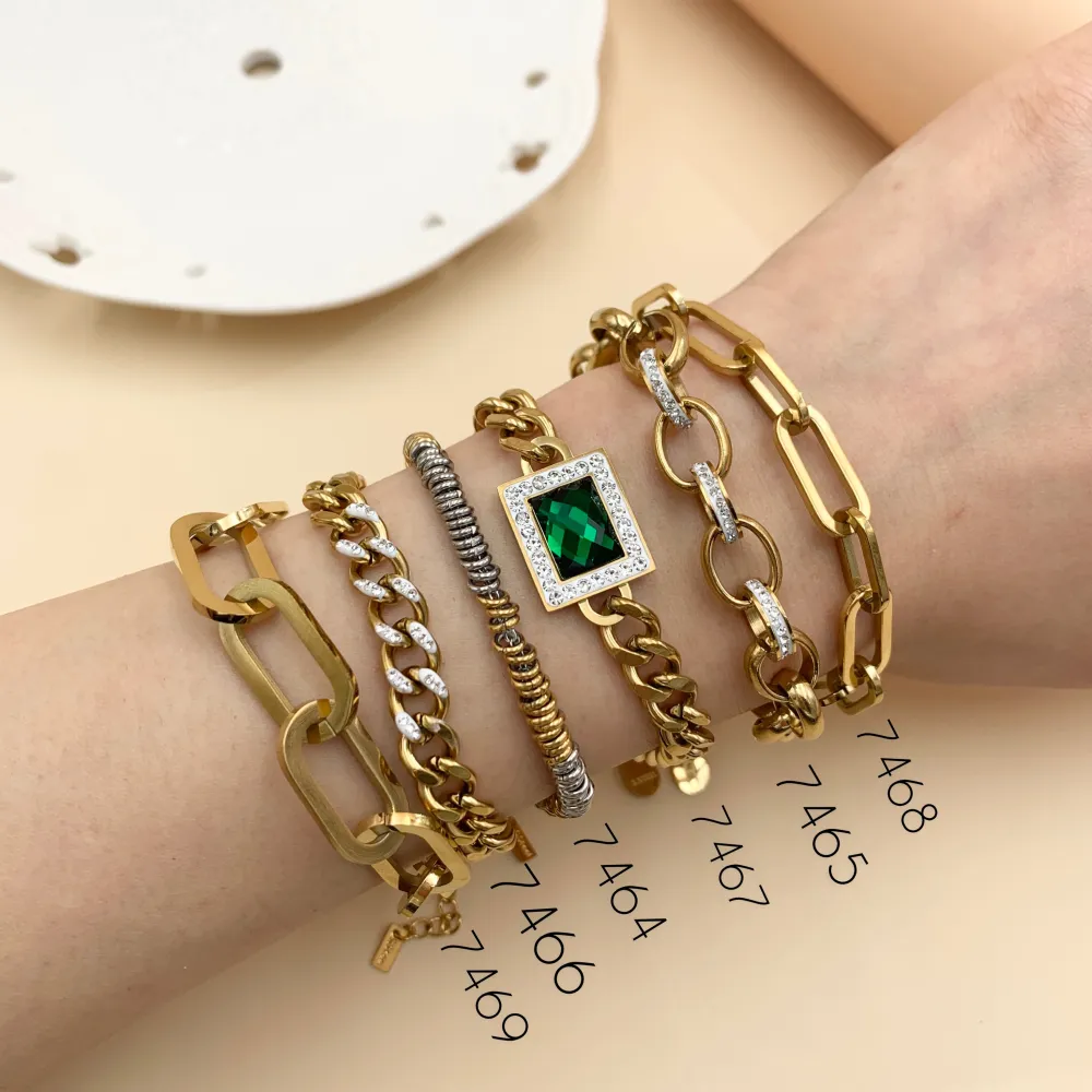 BAC7468-Catena Piccola 7x14mm  -Bracciale in Acciaio_2