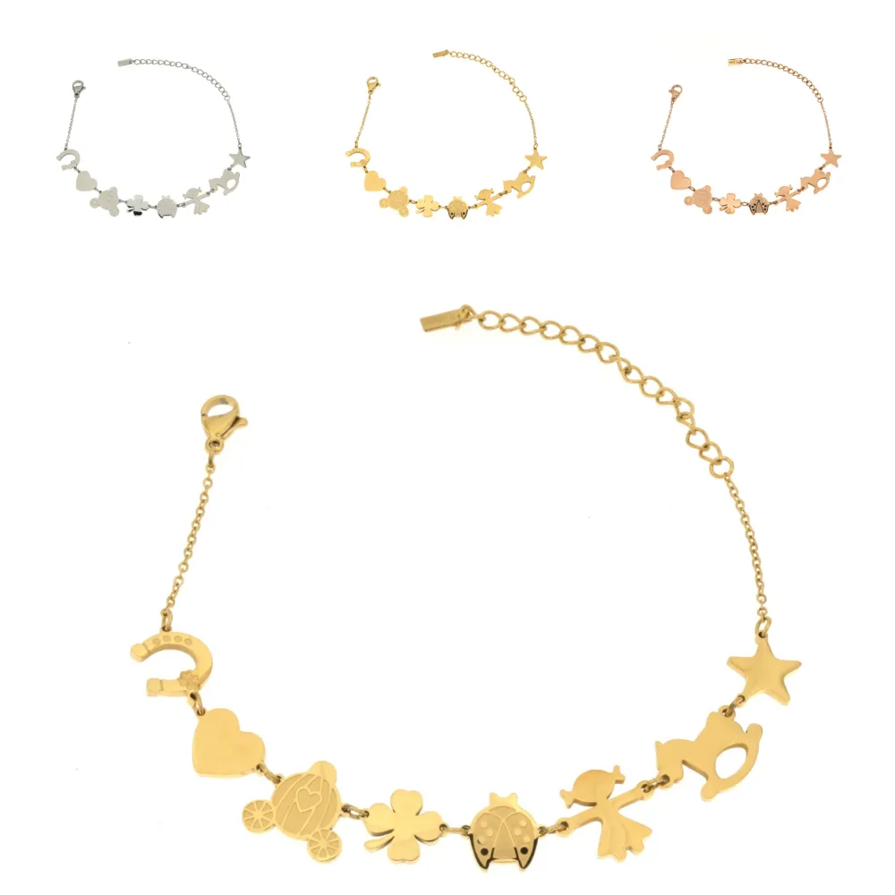 BAC-Bimbi 5393 - Bracciale in Acciaio con Chiusura_2