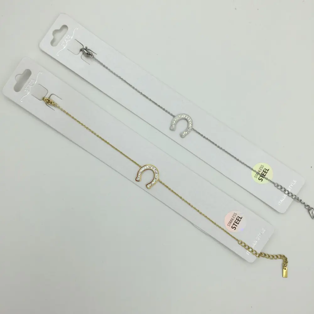 BAS- Ferro di Cavallo 4610 - Bracciale in Acciaio con Chiusura_Argento_1