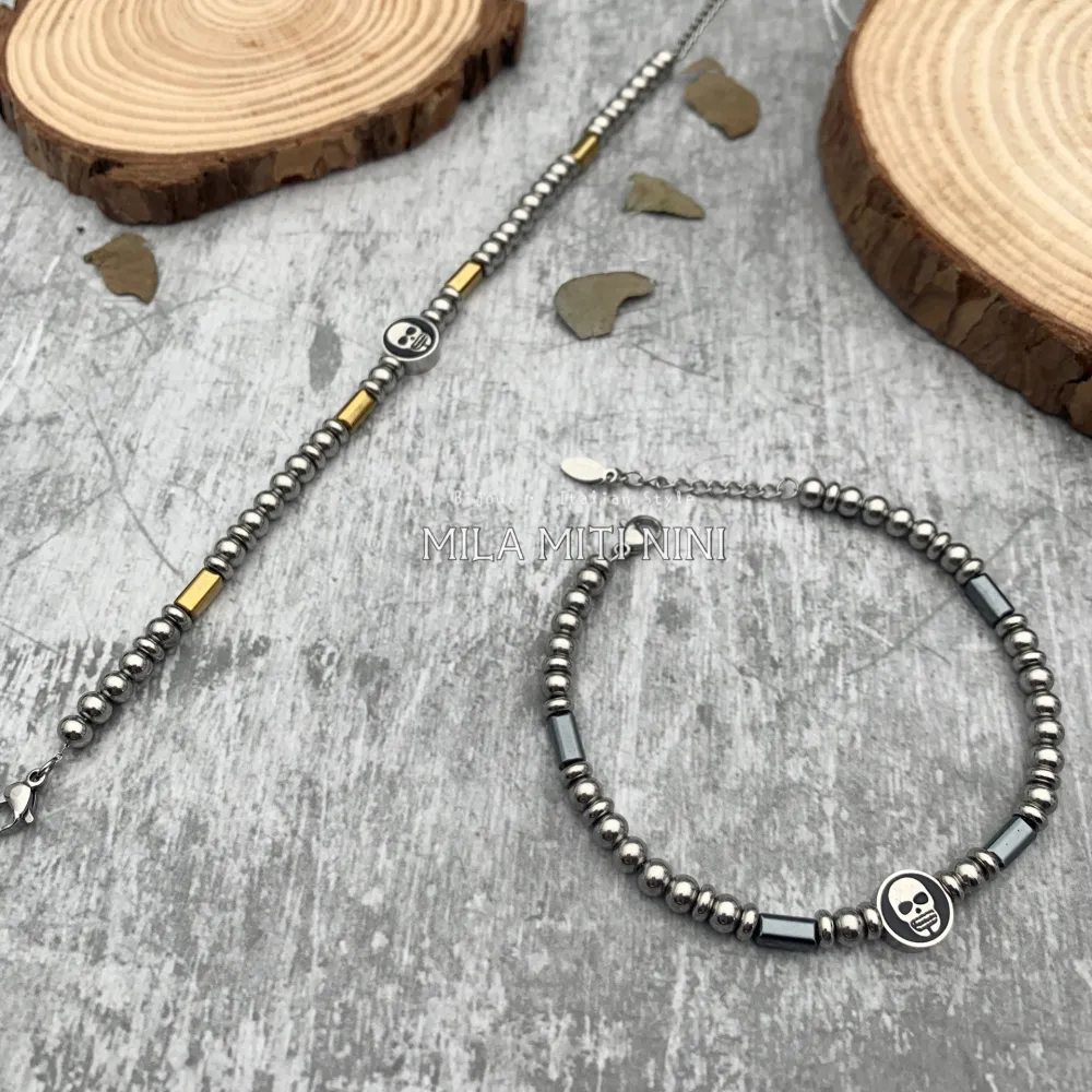 BAU600-A68-Teschio-Bracciale Unisex in Acciaio_2