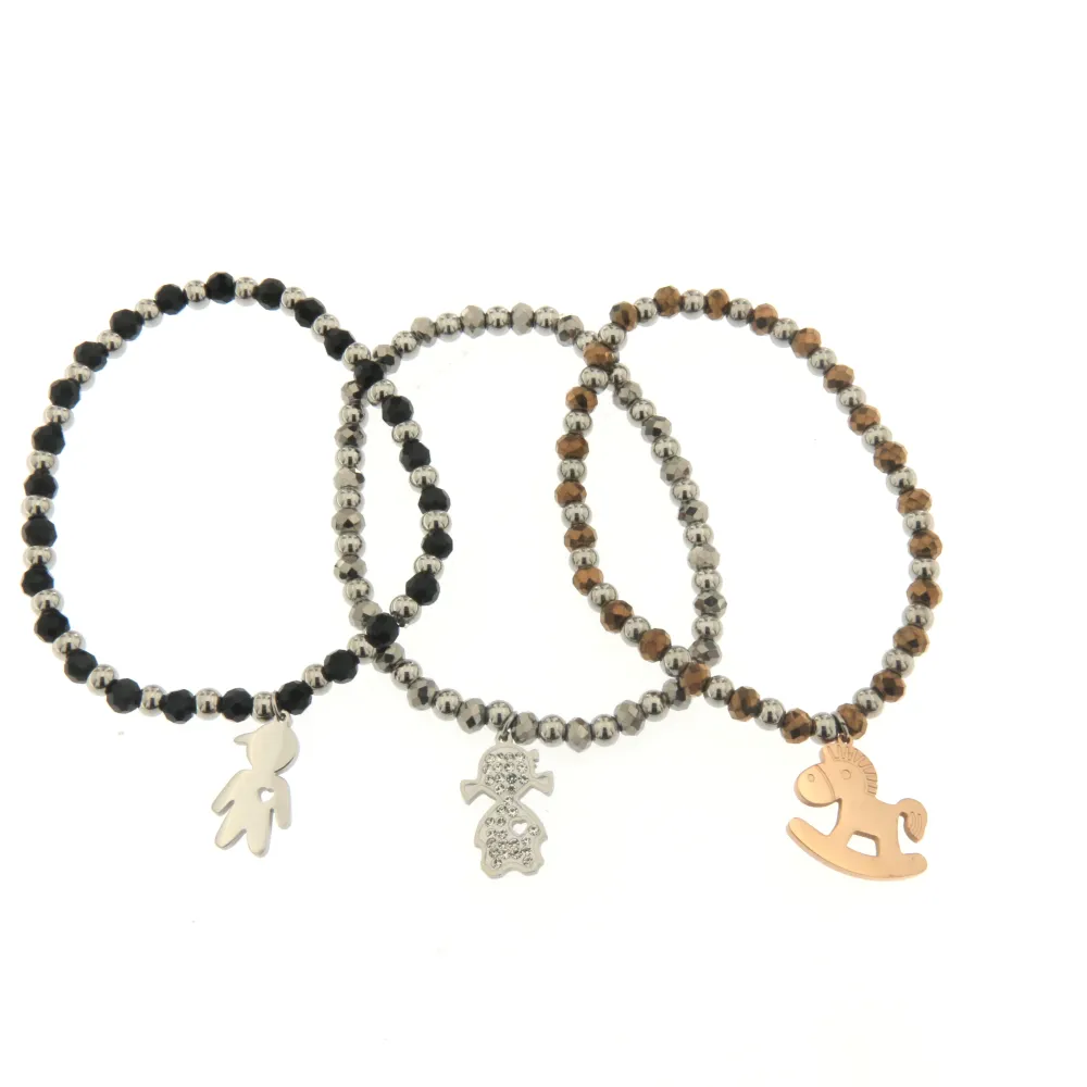 Bimbi - Bracciale Tris Acciaio_Argento_2