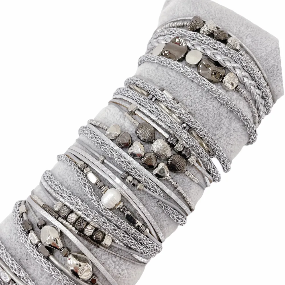 BPM176-183-Multifili con Charmes-10 Pz Bracciali_Argento_2