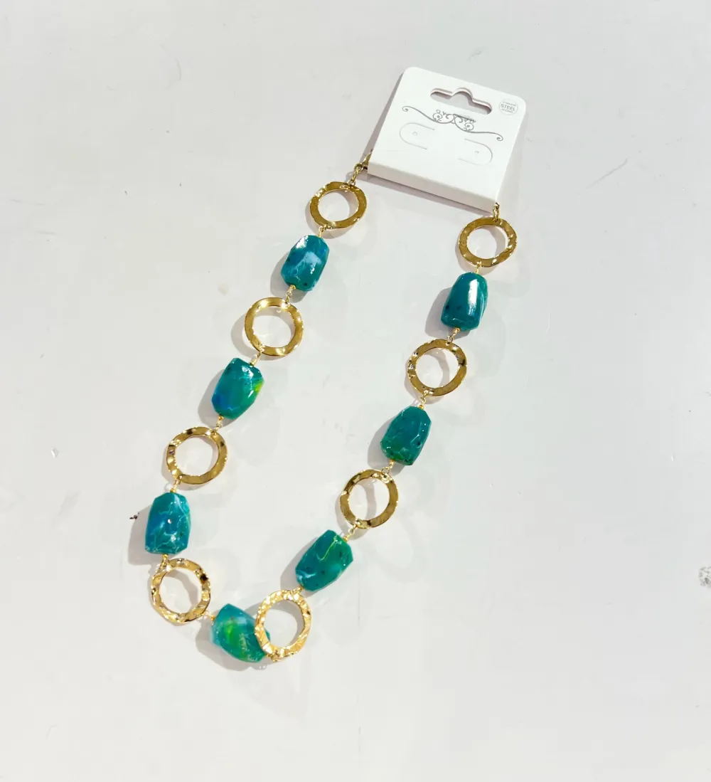 Cerchio -Collana Corta in Acciaio - CL-794-49