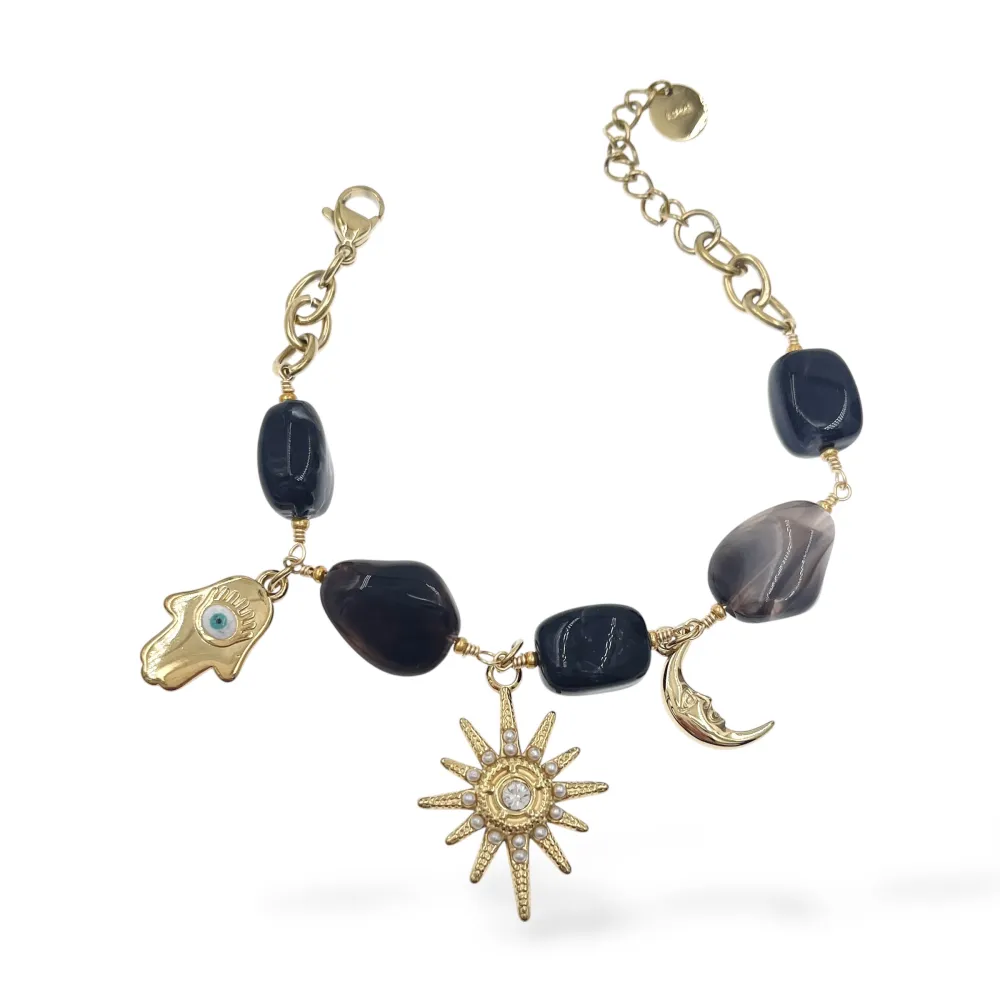 Sole Luna-Bracciale in Acciaio - BR-794-88