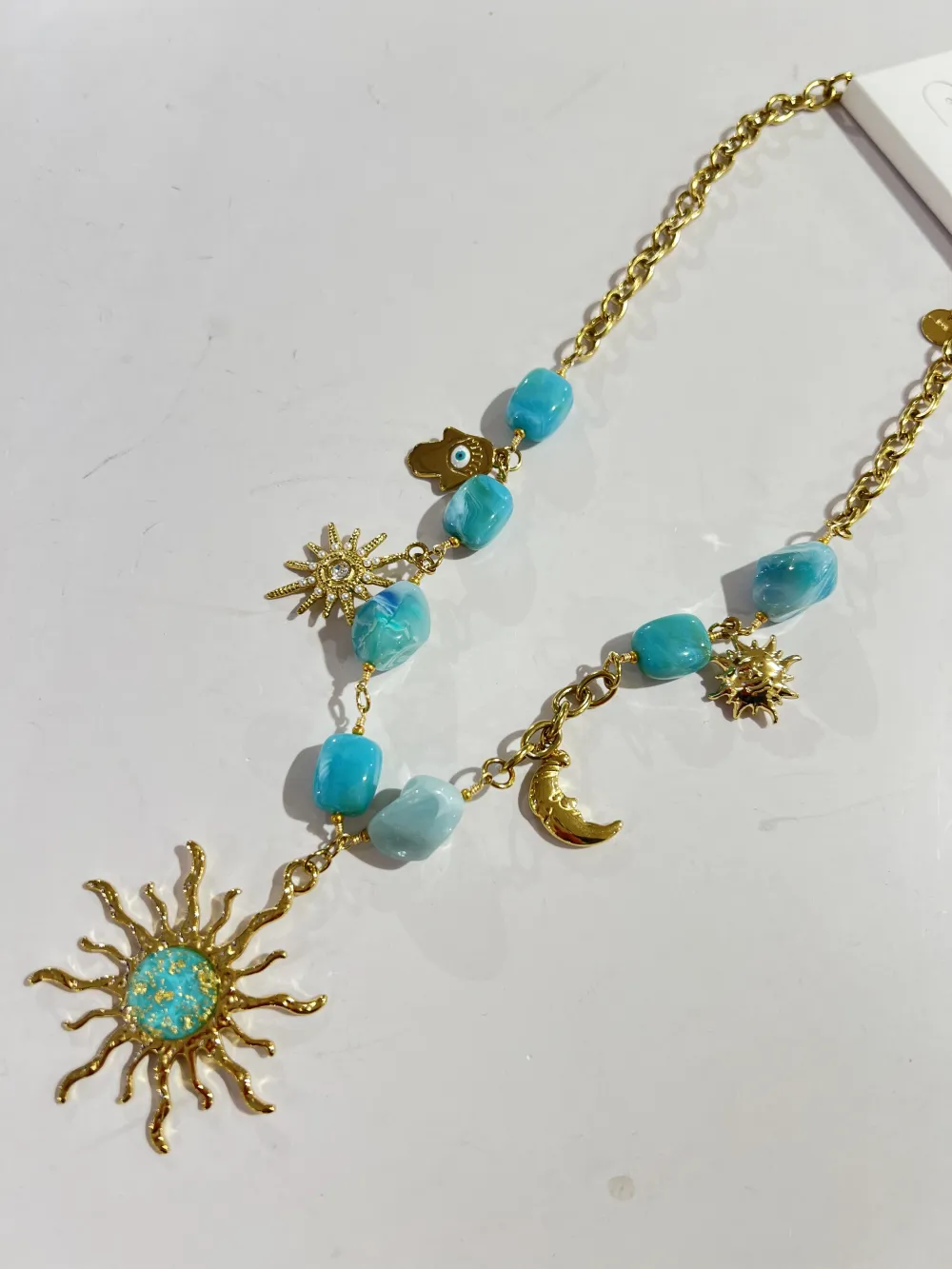 Sole Luna-Collana Corta in Acciaio - CL-794-38