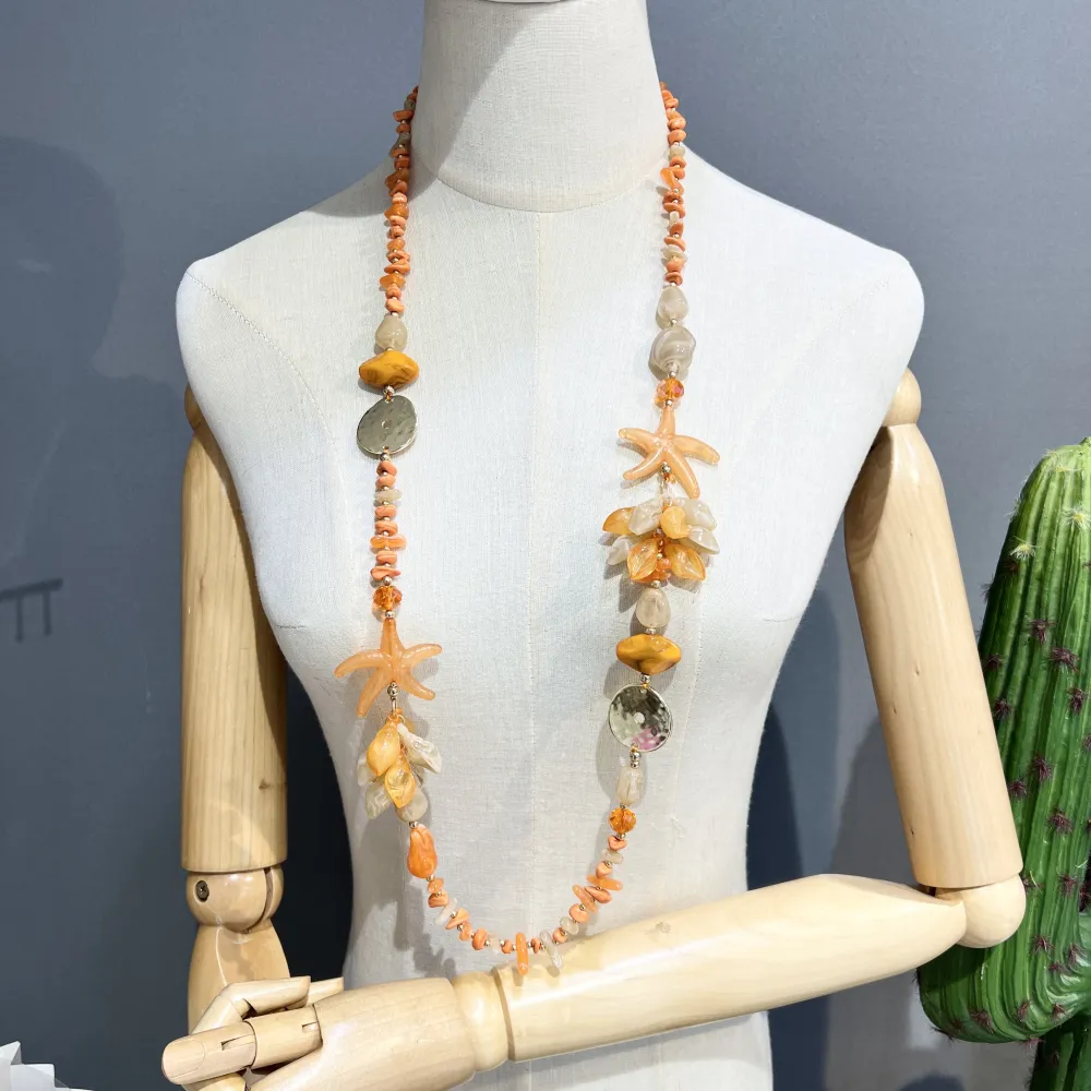 Stella Marina- Collana Lunga in Resina - CL-732-620