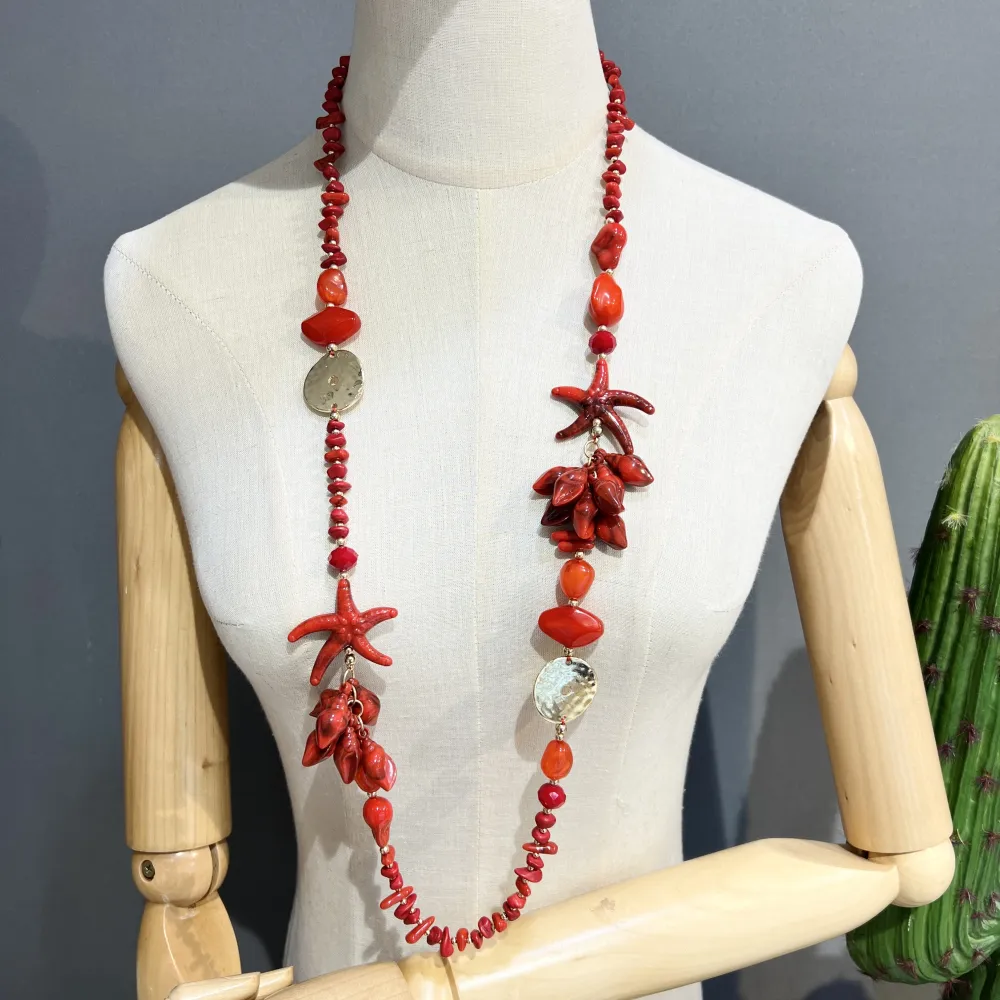 Stella Marina- Collana Lunga in Resina - CL-732-620