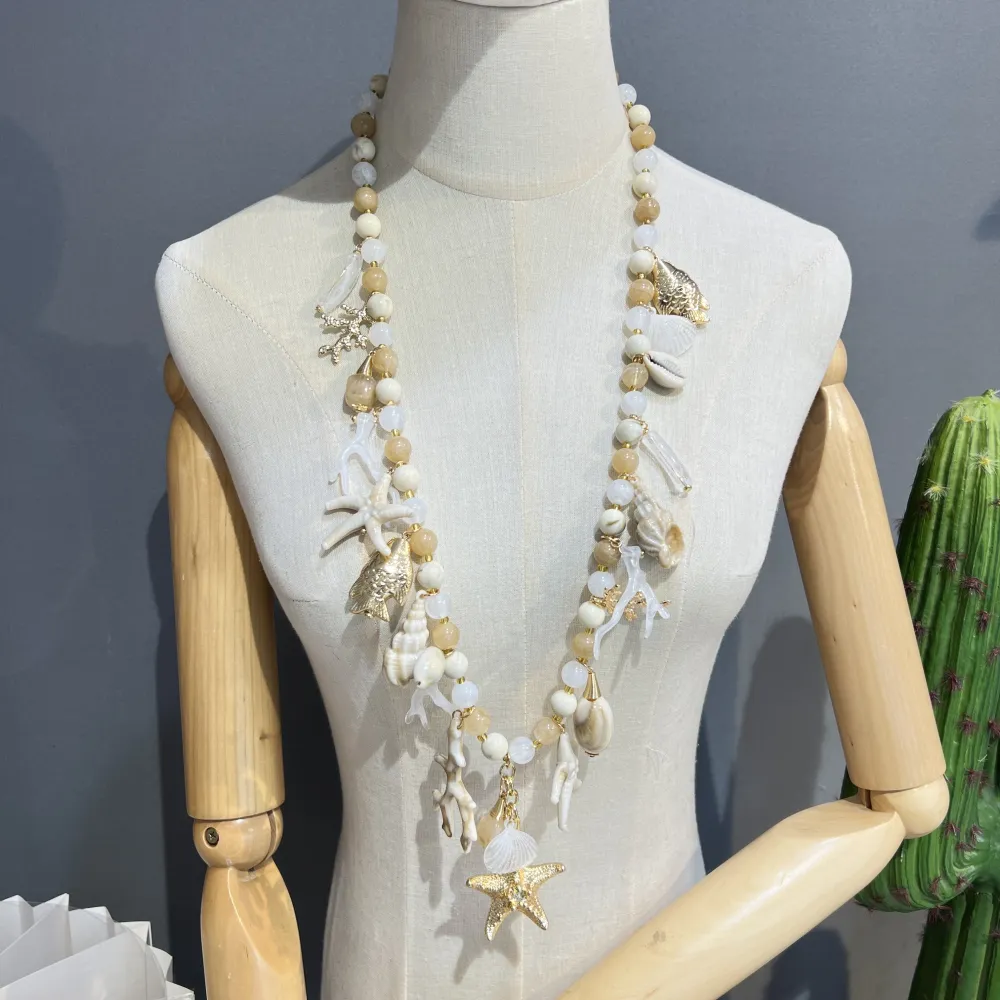 Stella Marina- Collana Lunga in Resina - CL-732-619