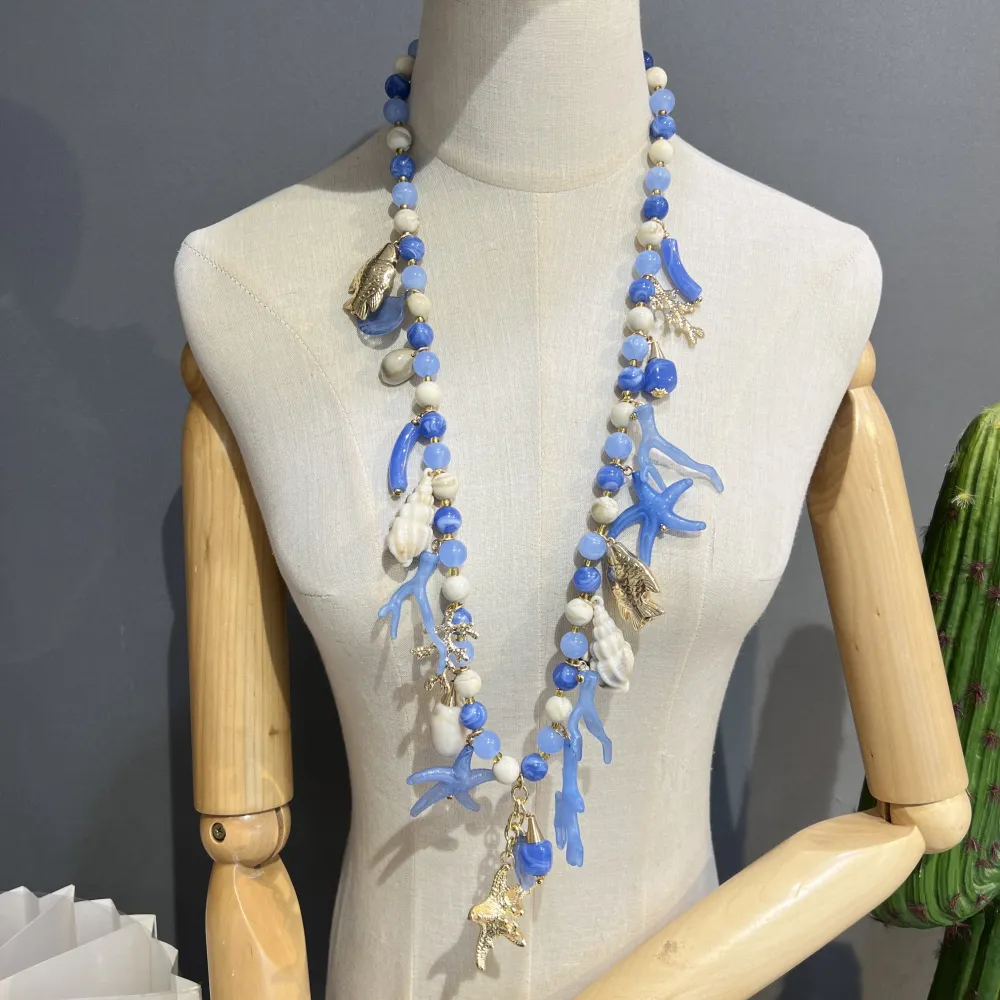 Stella Marina- Collana Lunga in Resina - CL-732-619