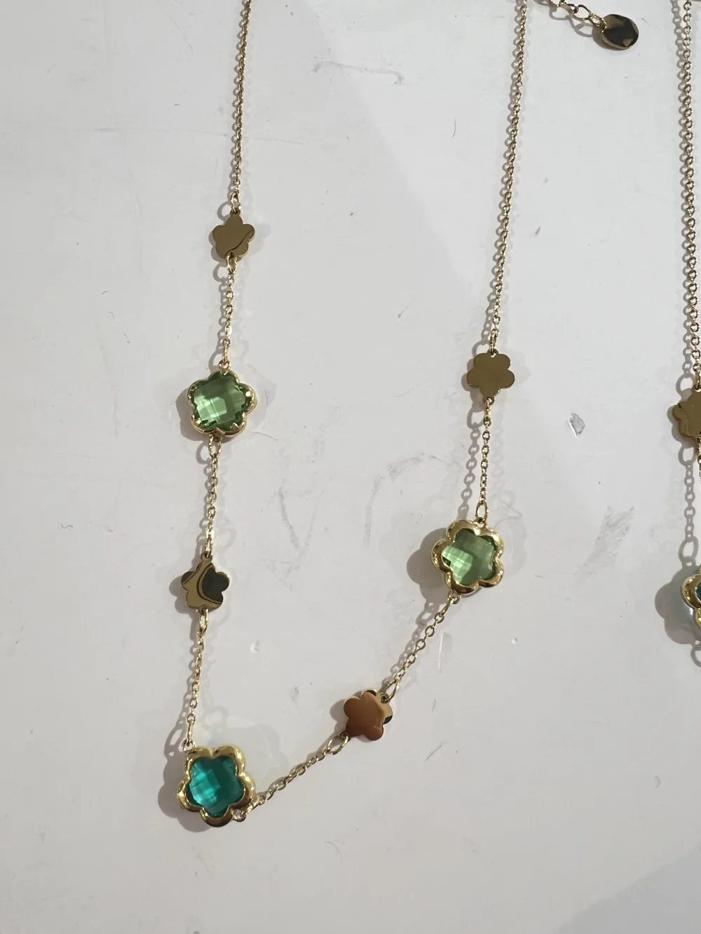 Fiore-Collana Corta in Acciaio - CL-103-AA6753N 10mm 40+5cm