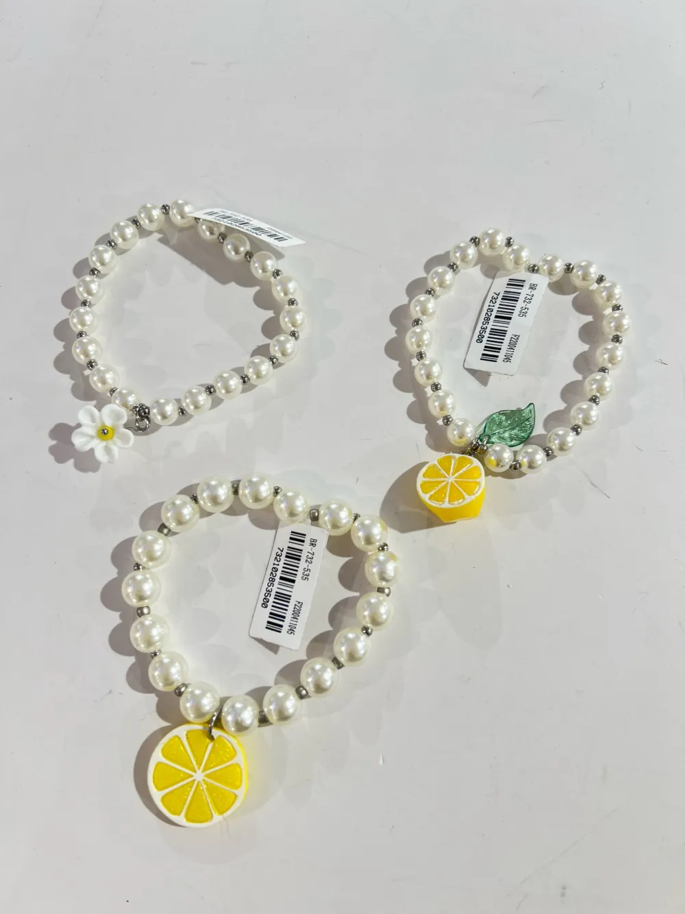 Set 3pz Limone -Bracciale Elastico in Acciaio - BR-732-535