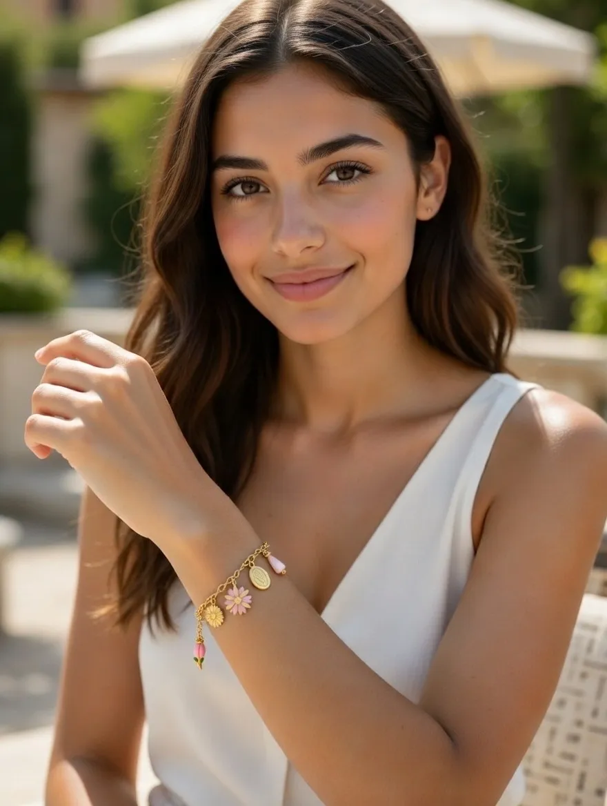 Fiore Tulipano-Bracciale in Acciaio - BR-732-568