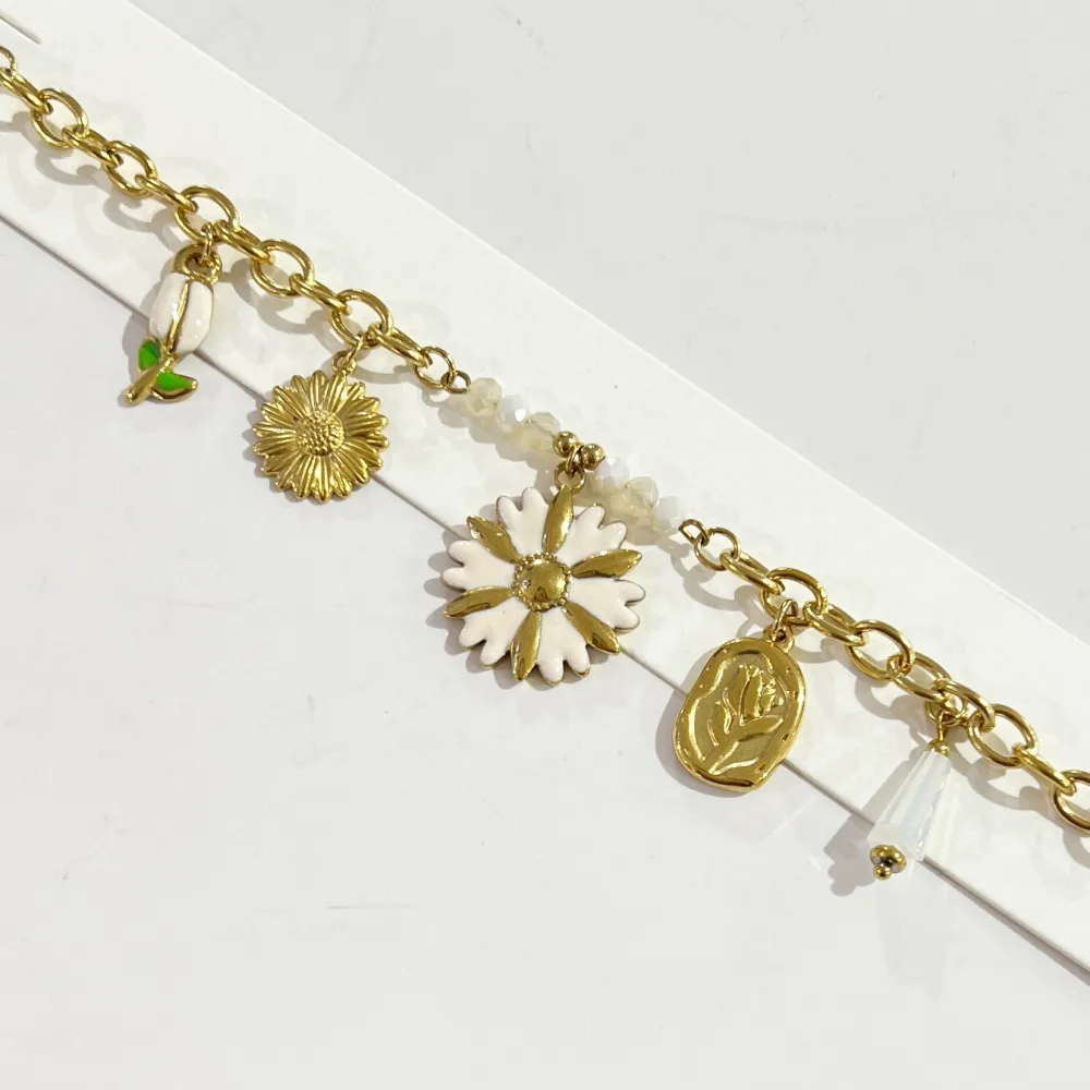 Fiore Tulipano-Bracciale in Acciaio - BR-732-568