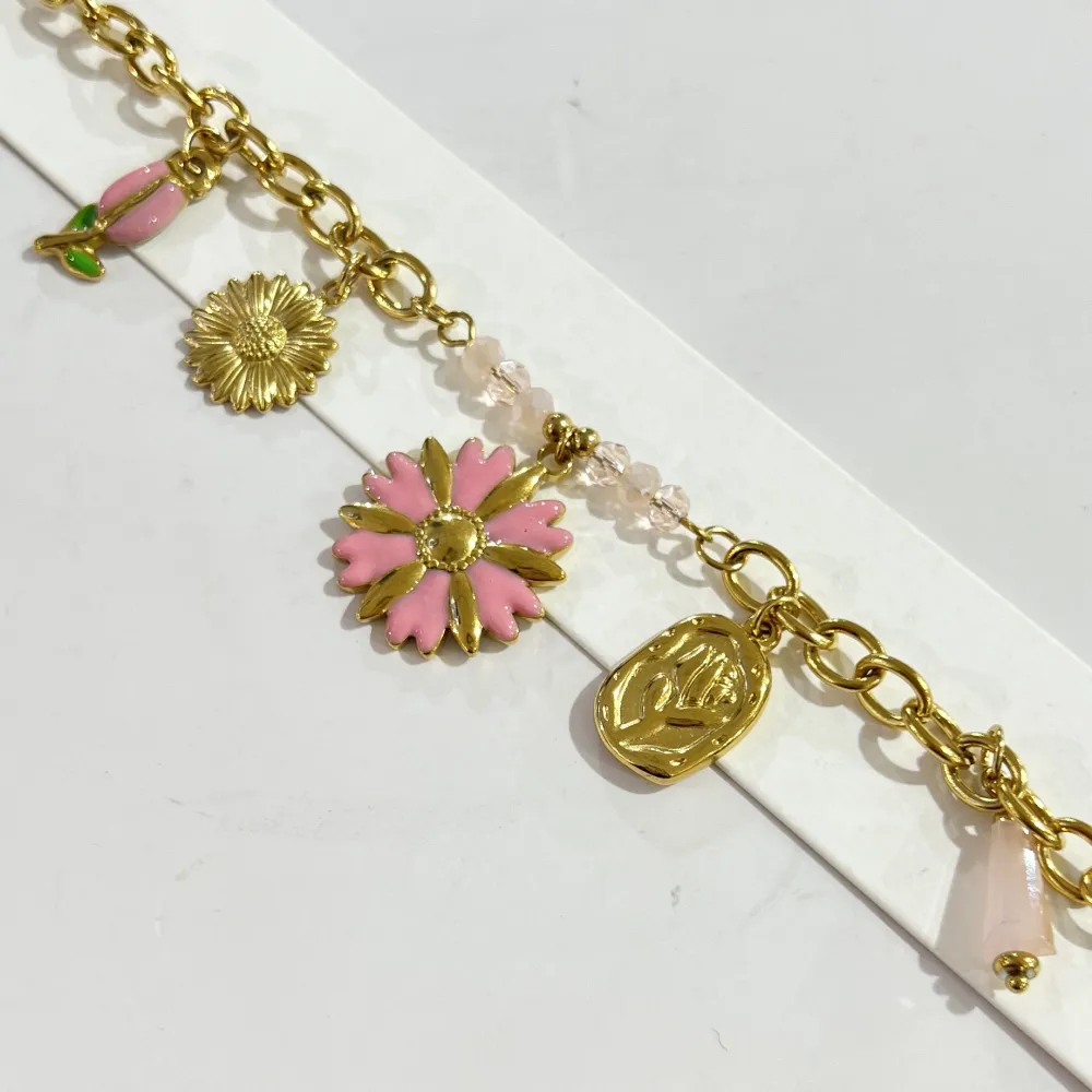 Fiore Tulipano-Bracciale in Acciaio - BR-732-568
