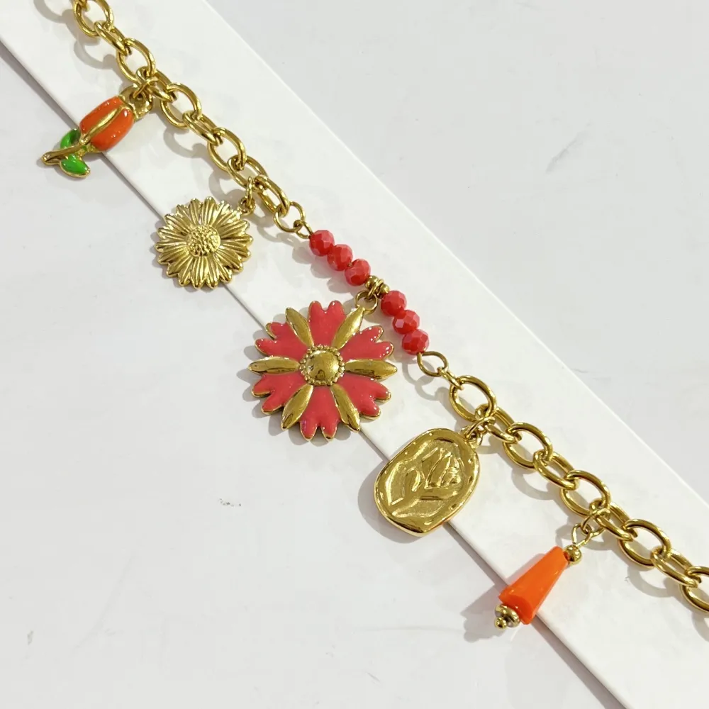 Fiore Tulipano-Bracciale in Acciaio - BR-732-568