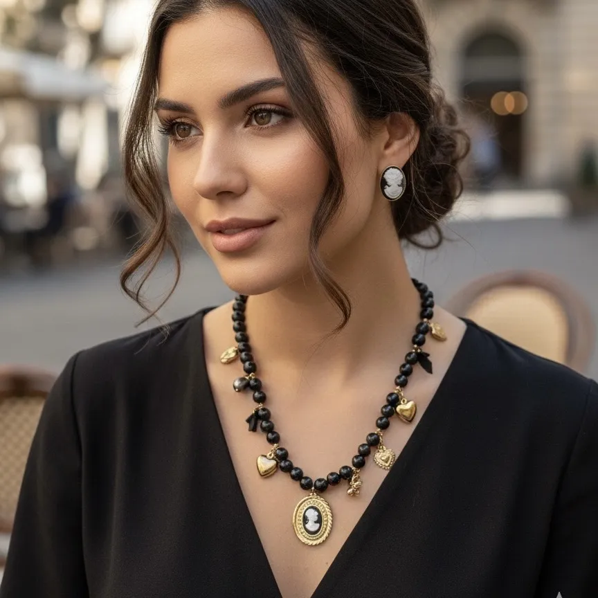 Donna-Collana Corta in Acciaio - CL-732-507