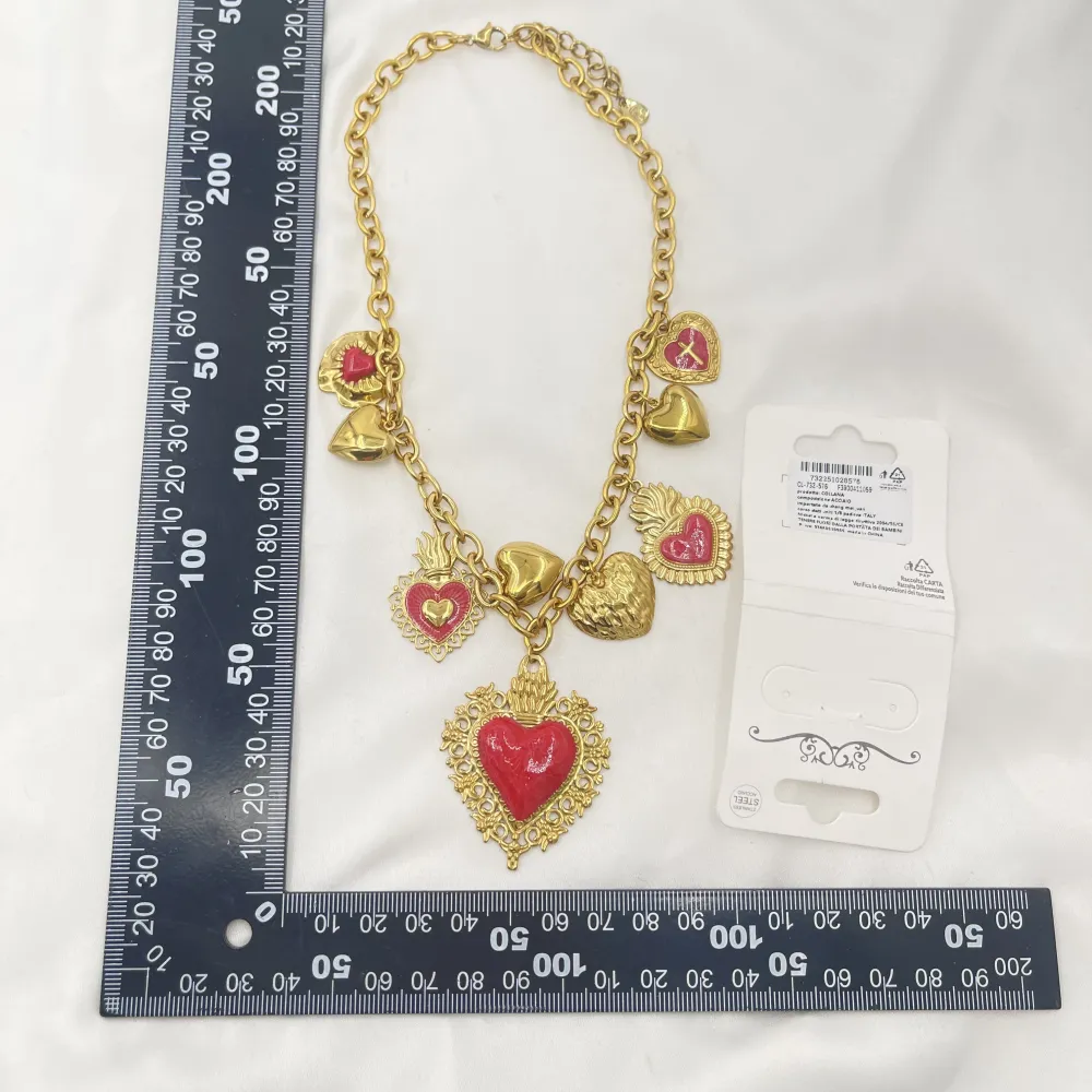 Sacro Cuore -Collana Corta in Acciaio - CL-732-576