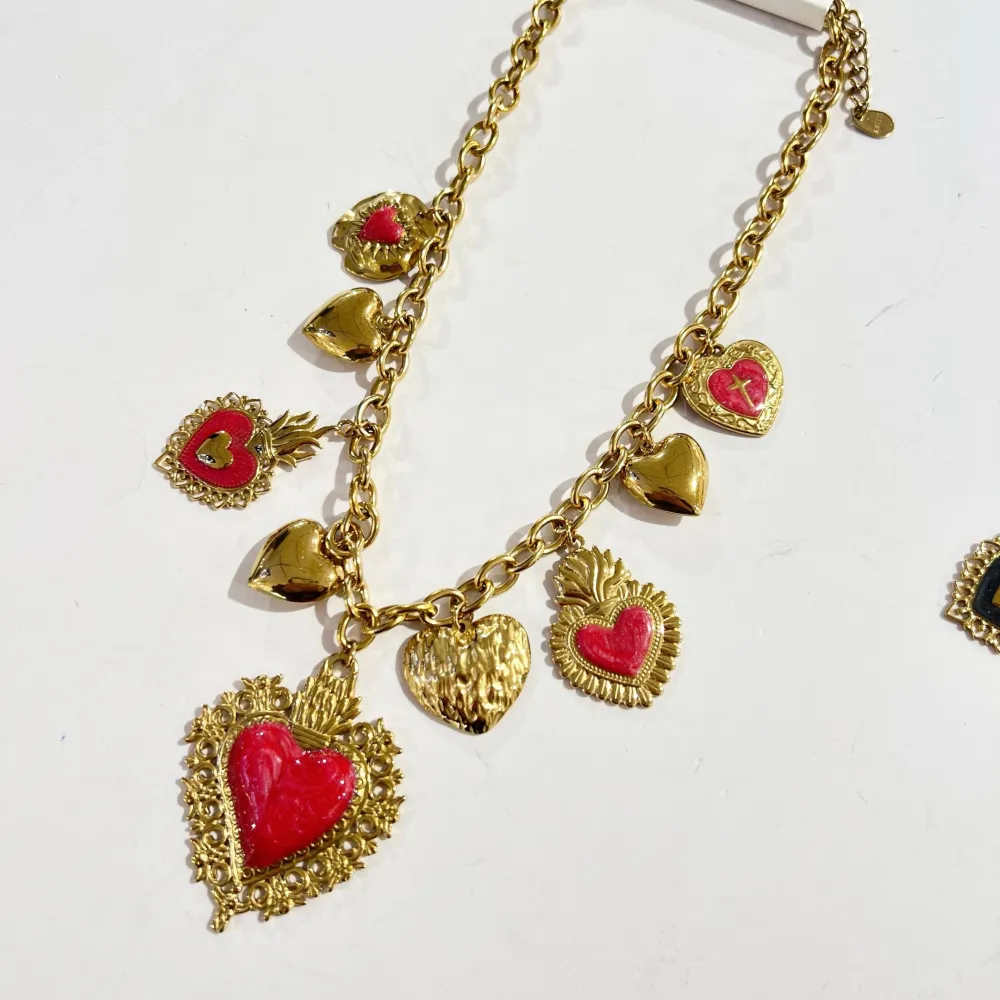 Sacro Cuore -Collana Corta in Acciaio - CL-732-576