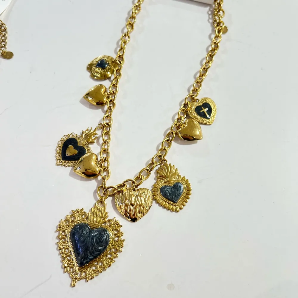 Sacro Cuore -Collana Corta in Acciaio - CL-732-576