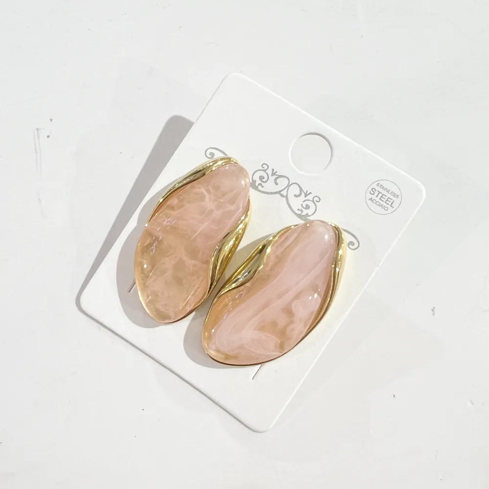 Ovale-Orecchini in Acciaio - OR-776-11