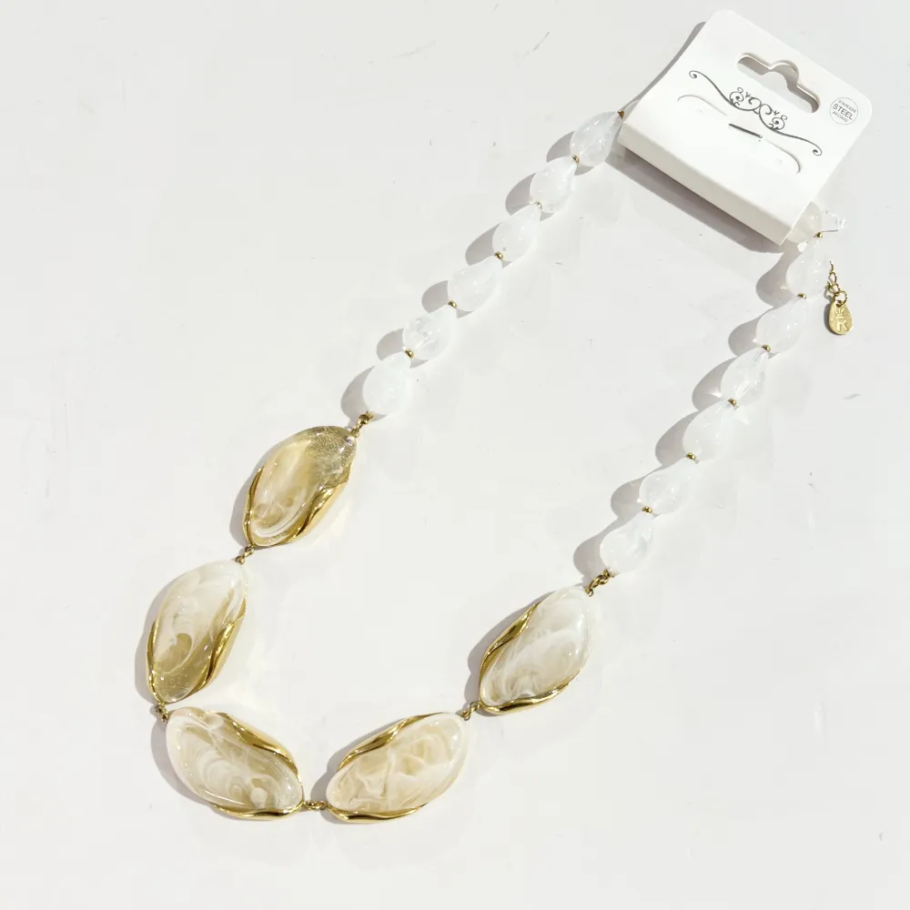 Ovale-Collana Corta in Acciaio - CL-732-599