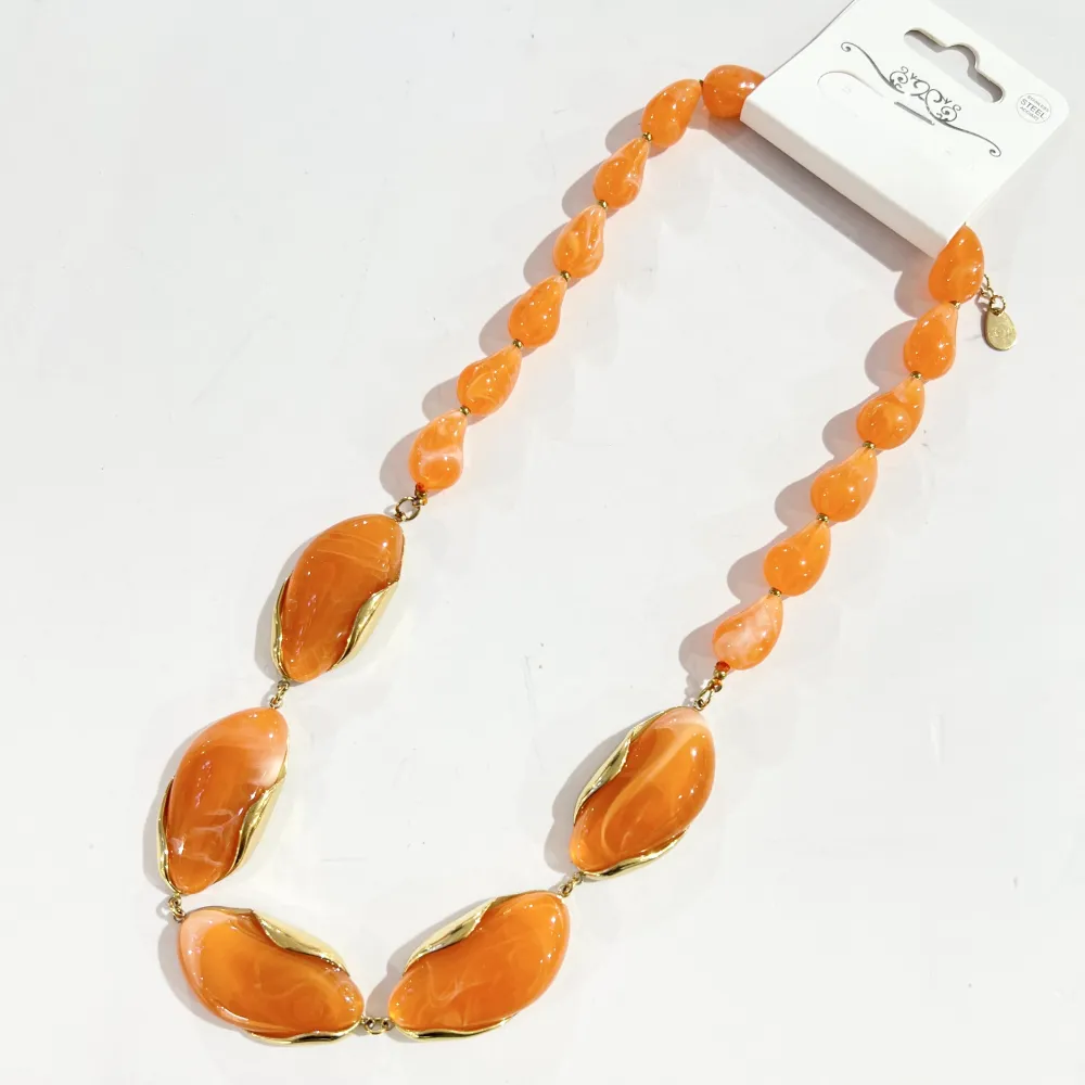 Ovale-Collana Corta in Acciaio - CL-732-599