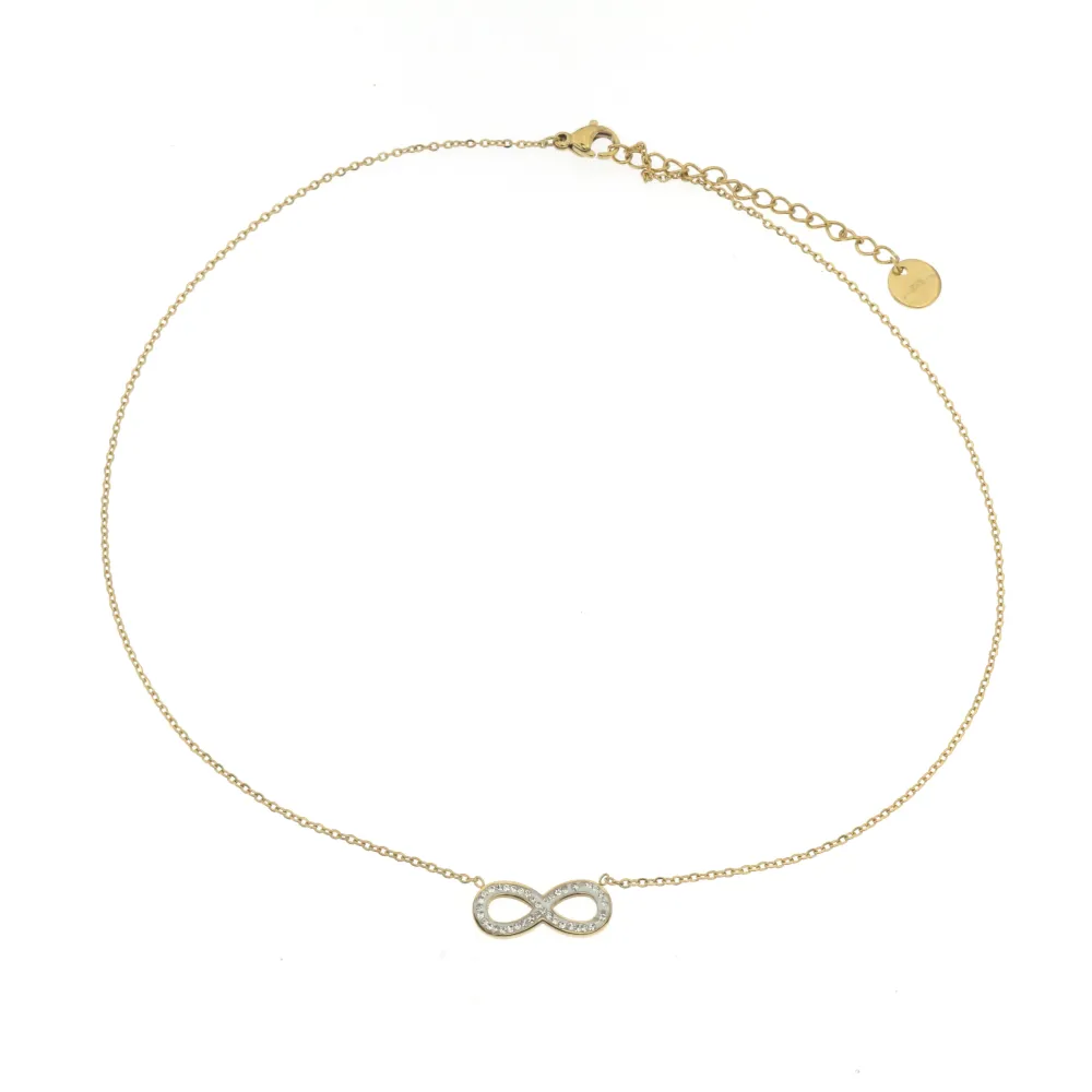 CAC413-184-Infinito - Collana Girocollo in Acciaio_2