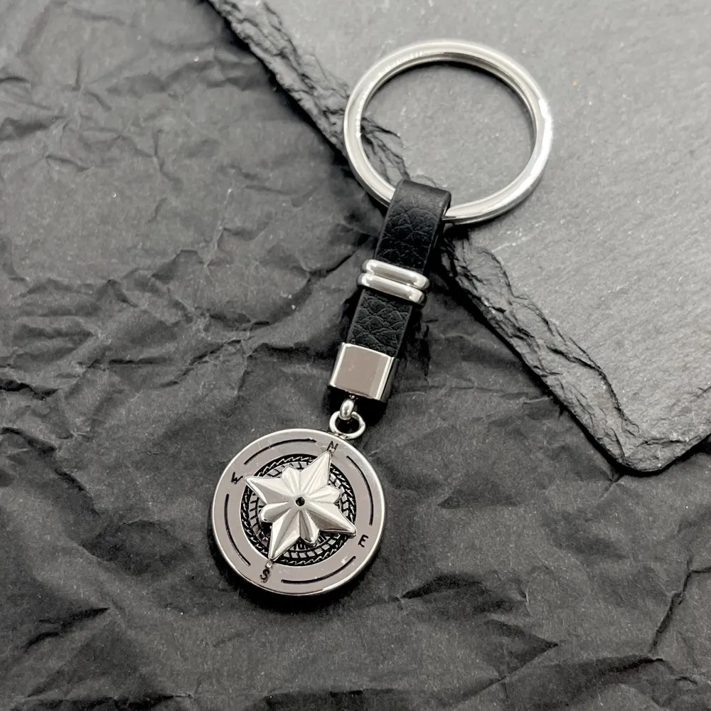 Bussola-Portachiavi da Uomo in Acciaio - PO-600-H372