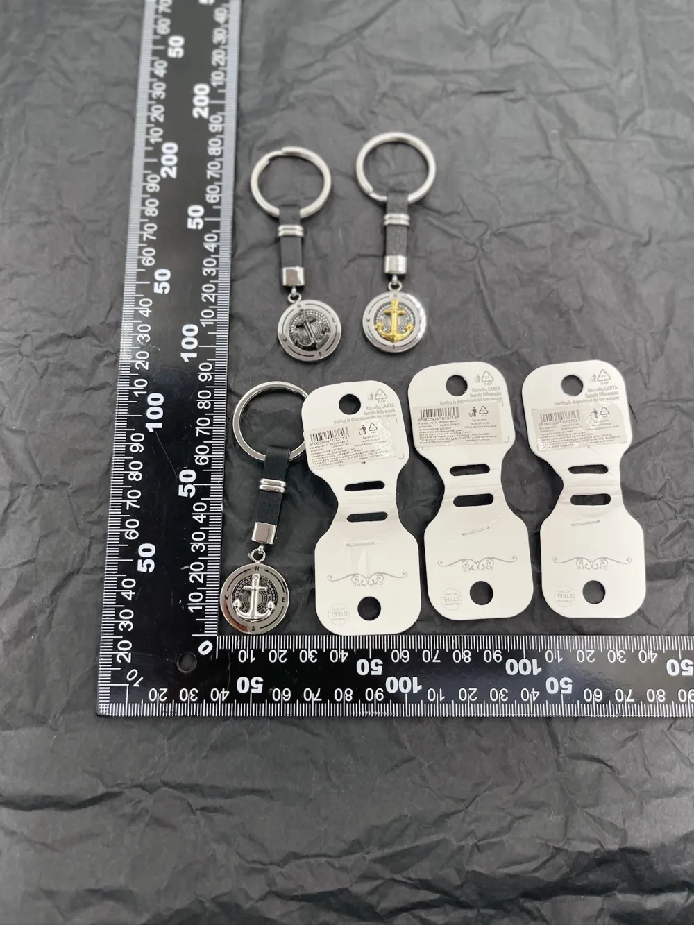 Ancora-Portachiavi da Uomo in Acciaio - PO-600-H371