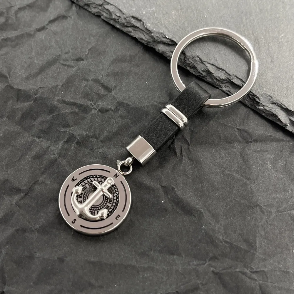 Ancora-Portachiavi da Uomo in Acciaio - PO-600-H371