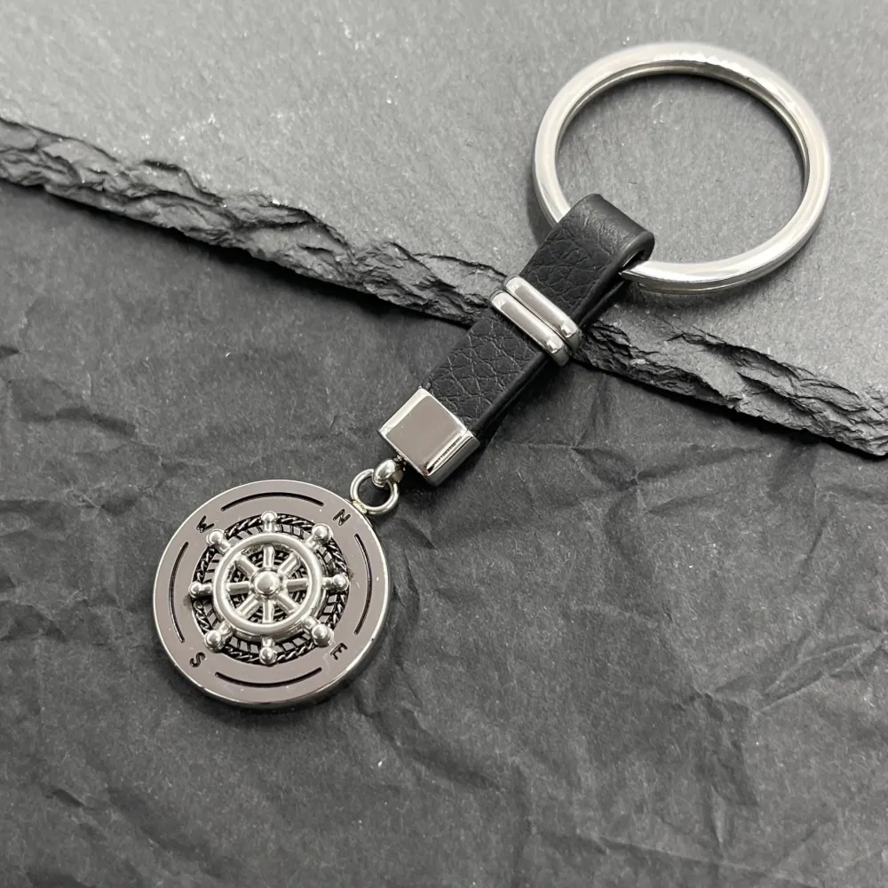 Timone-Portachiave da Uomo in Acciaio - PO-600-H370