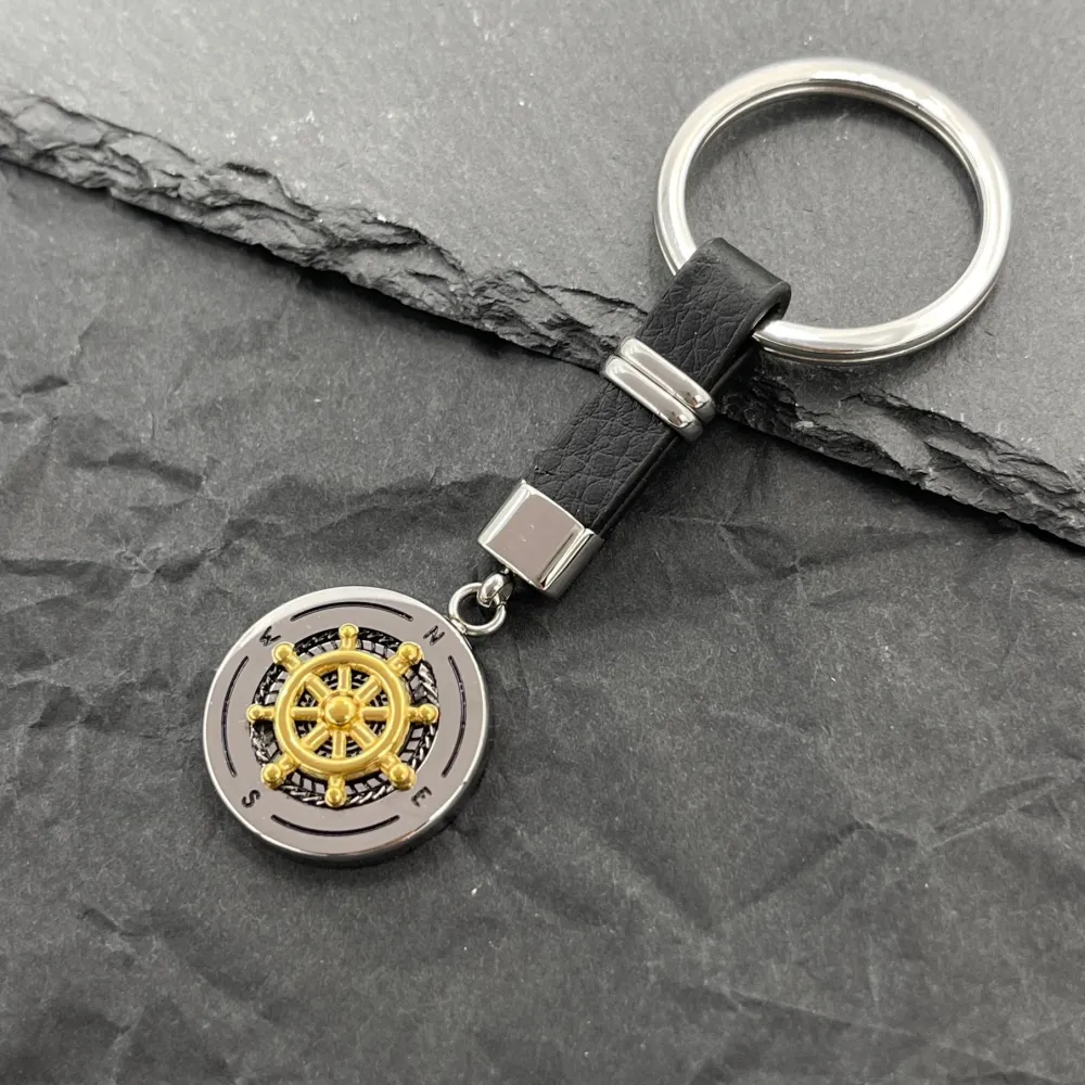 Timone-Portachiave da Uomo in Acciaio - PO-600-H370