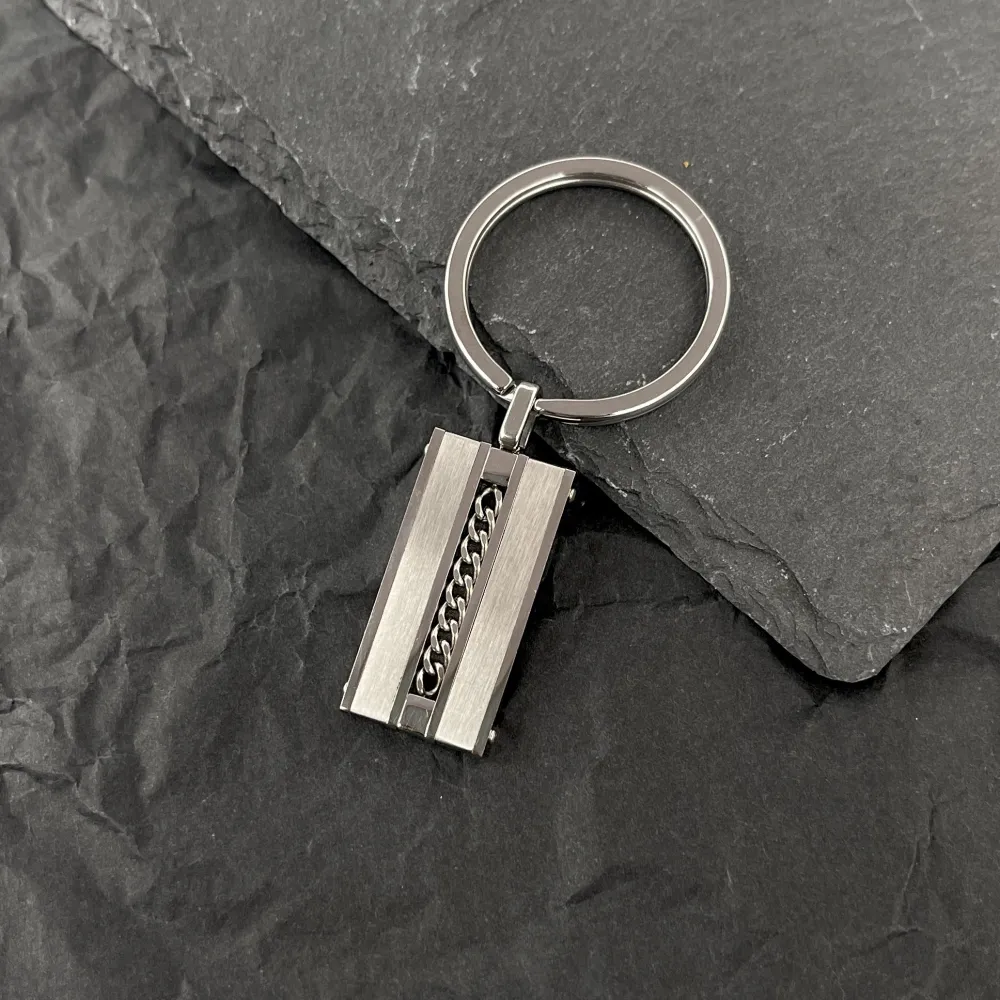 Targhet-Portachiavi da Uomo in Acciaio - PO-600-H390