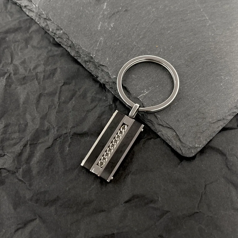 Targhet-Portachiavi da Uomo in Acciaio - PO-600-H390