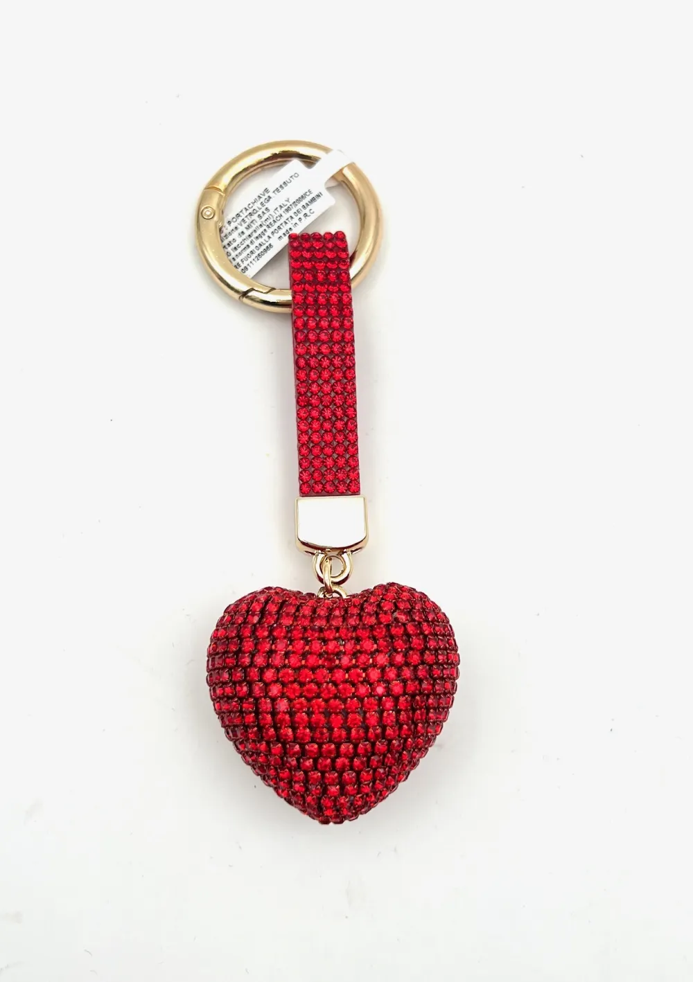 Cuore- 12pz Portachiavi Con Strass - PKM-792-05