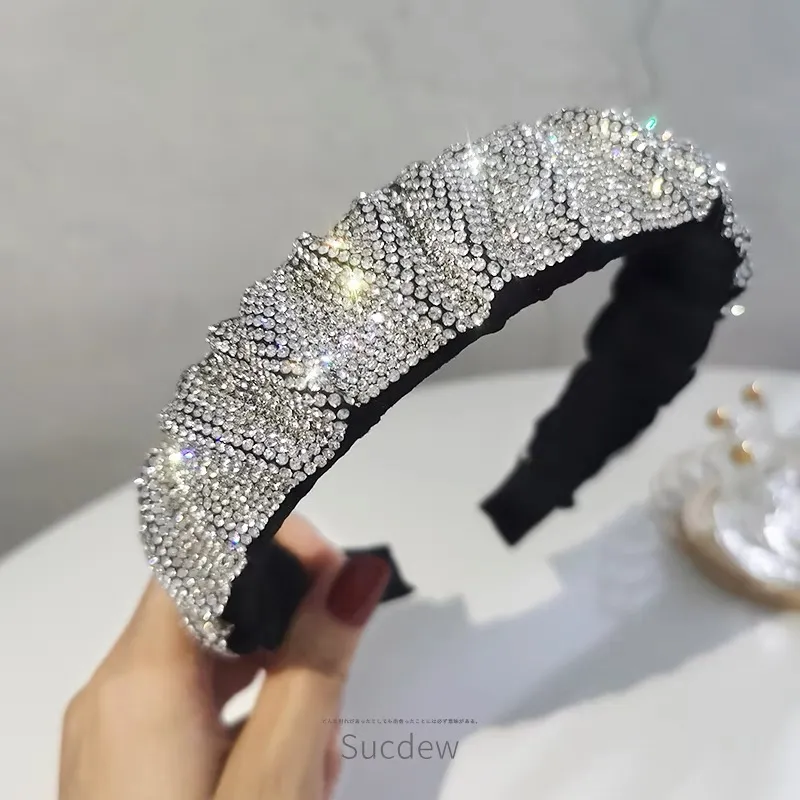 AXC-con Strass-12pz Cerchietti per Capelli