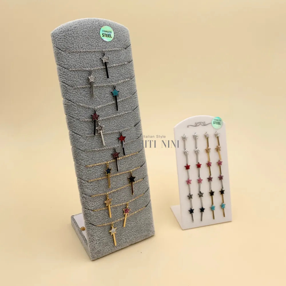 OPA413-2730-Bacchetta Magica-12Paia Orecchini Acciaio