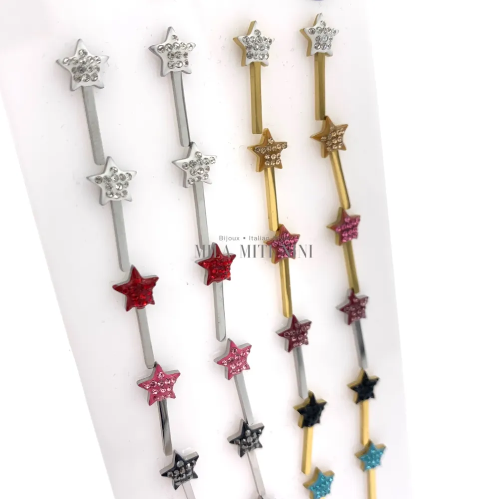 OPA413-2730-Bacchetta Magica-12Paia Orecchini Acciaio