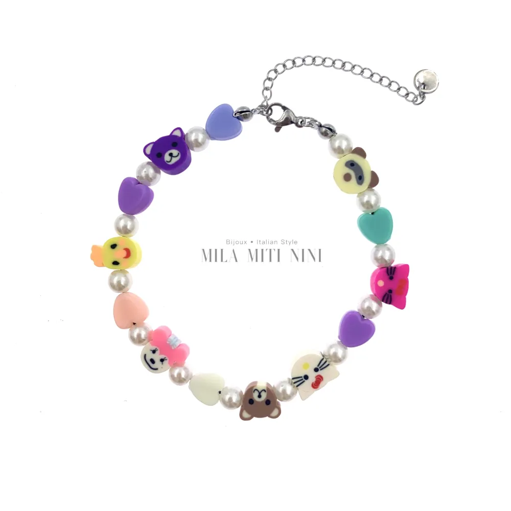 KAV176-377-Animali-12Pz Cavigliere in Acciaio