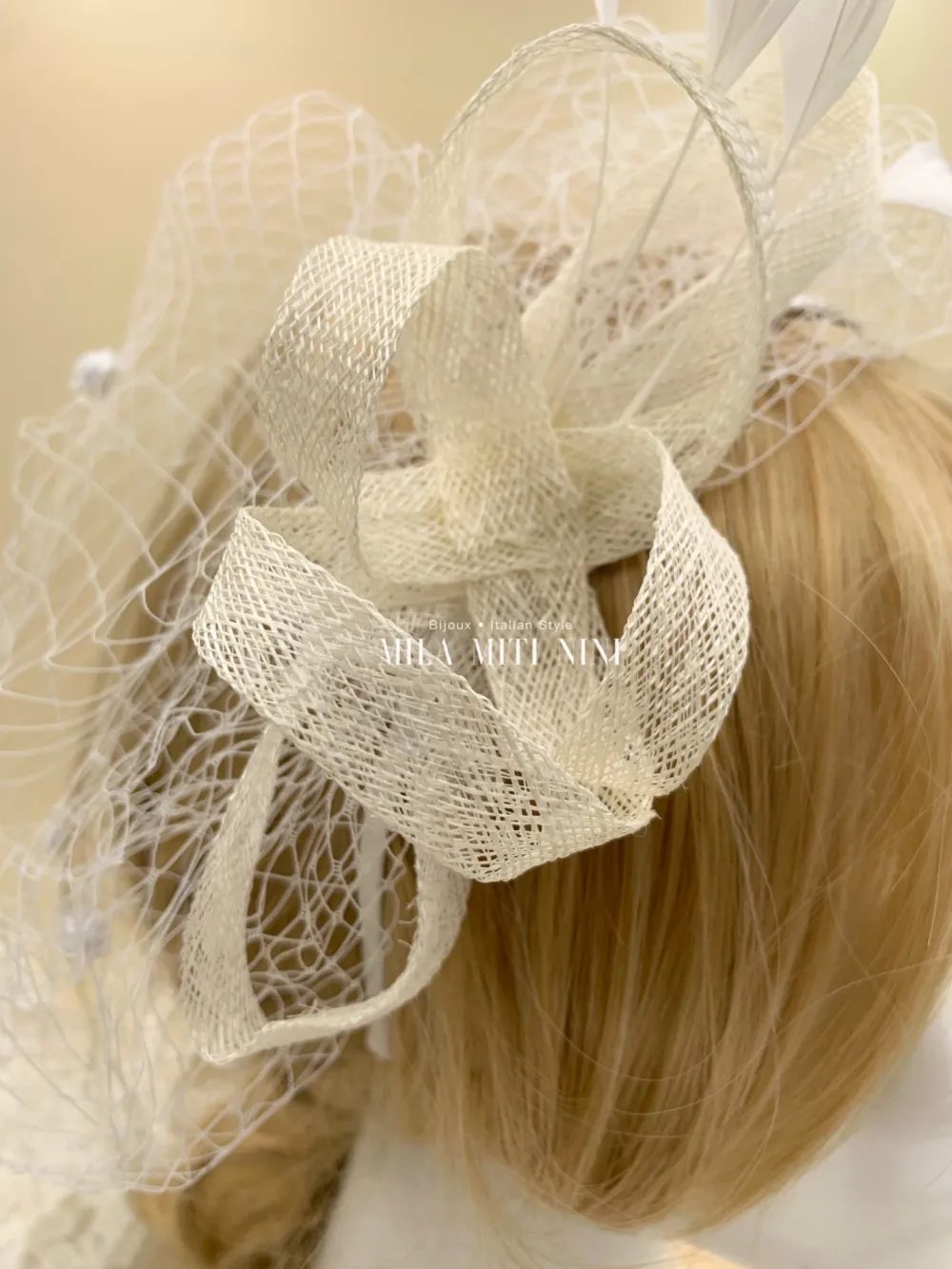 AXC0715-Cerchietto con Velo- Acccessori per Capelli