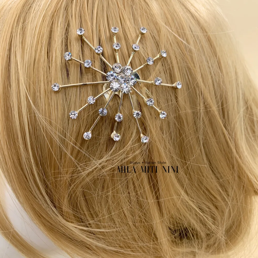 AXC109-4-Pettine Fiore- Acccessori per Capelli